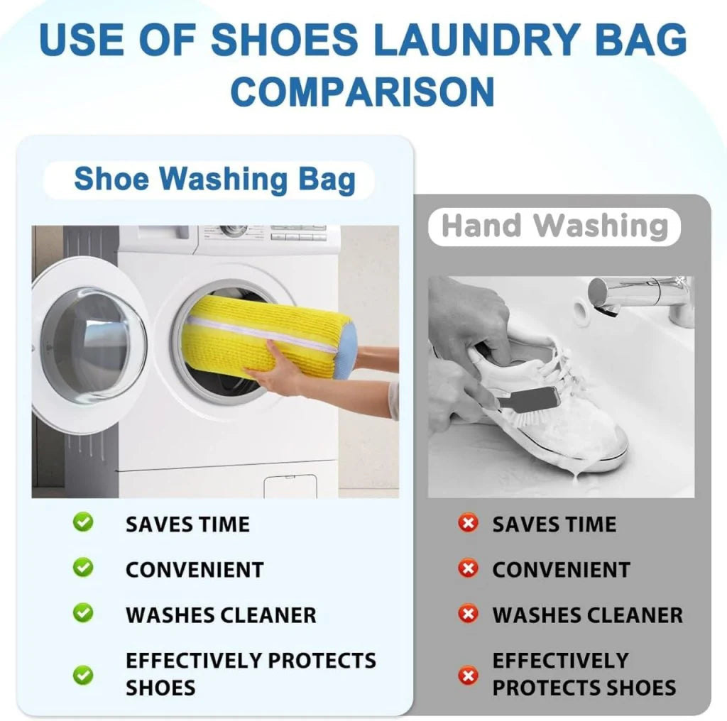 Reusable Shoe Washing Machine Bag